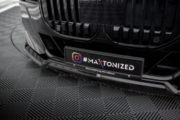 Cup Spoilerlippe Front Ansatz V.3 passend für BMW 7 M-Paket / M760e / i7 M-Paket G70  schwarz Hochglanz