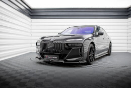 Street+ Spoilerlippe Front Ansatz V.3 passend für BMW 7 M-Paket / M760e / i7 M-Paket G70 schwarz Hochglanz