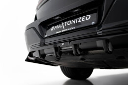 Mittlerer Cup Diffusor Heck Ansatz DTM Look passend für BMW 7 M-Paket G70 schwarz Hochglanz