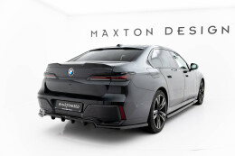Mittlerer Cup Diffusor Heck Ansatz DTM Look passend für BMW 7 M-Paket G70 schwarz Hochglanz