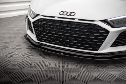 Cup Spoilerlippe Front Ansatz V.2 passend für Audi R8 Mk2 Facelift schwarz Hochglanz