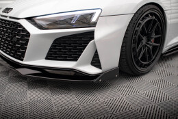 Street+ Spoilerlippe Front Ansatz V.3 + Flaps passend für Audi R8 Mk2 FL