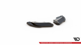 Heck Ansatz Flaps Diffusor passend für Audi R8 Mk2 Facelift schwarz Hochglanz
