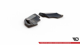 Heck Ansatz Flaps Diffusor passend für Audi R8 Mk2 Facelift schwarz Hochglanz