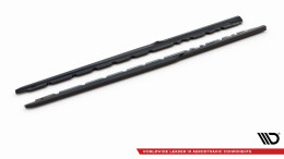 Seitenschweller Ansatz Cup Leisten V.2 für Audi R8 Mk2 Facelift schwarz Hochglanz