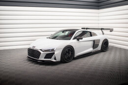 Seitenschweller Ansatz Cup Leisten V.2 passend für Audi R8 Mk2 Facelift schwarz Hochglanz