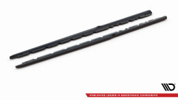 Seitenschweller Ansatz Cup Leisten V.2 passend für Audi R8 Mk2 Facelift schwarz Hochglanz