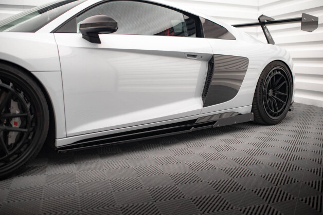 Seitenschweller Ansatz Cup Leisten V.2 passend für + Flaps passend für Audi R8 Mk2 Facelift
