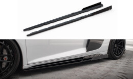 Seitenschweller Ansatz Cup Leisten V.2 passend für + Flaps passend für Audi R8 Mk2 Facelift