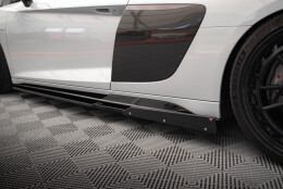 Street+ Seitenschweller Leisten V.2 + Flaps passend für Audi R8 Mk2 FL