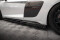 Seitenschweller Ansatz Cup Leisten V.2 + Flaps für Audi R8 Mk2 Facelift SCHWARZ HOCHGLANZ