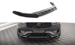 Cup Spoilerlippe Front Ansatz V.1 passend für Volvo XC90 R-Design Mk2 Facelift schwarz Hochglanz