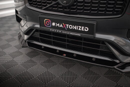 Cup Spoilerlippe Front Ansatz V.1 passend für Volvo XC90 R-Design Mk2 Facelift schwarz Hochglanz