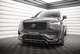 Cup Spoilerlippe Front Ansatz V.2 passend für Volvo XC90 R-Design Mk2 Facelift schwarz Hochglanz