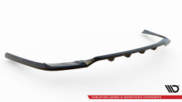 Mittlerer Cup Diffusor Heck Ansatz DTM Look passend für Volvo XC90 R-Design Mk2 Facelift schwarz Hochglanz