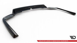 Mittlerer Cup Diffusor Heck Ansatz DTM Look passend für Volvo XC90 R-Design Mk2 Facelift schwarz Hochglanz
