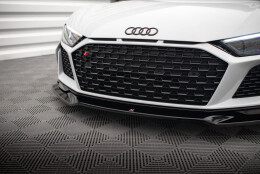 Cup Spoilerlippe Front Ansatz V.3 passend für Audi R8 Mk2 Facelift schwarz Hochglanz