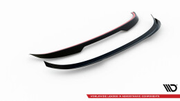 Heck Spoiler Aufsatz Abrisskante passend für Volvo XC60 Mk1 Facelift schwarz Hochglanz
