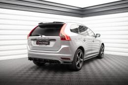 Heck Spoiler Aufsatz Abrisskante passend für Volvo XC60 Mk1 FL schwarz Hochglanz