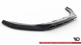 Cup Spoilerlippe Front Ansatz für Volvo XC60 R-Design Mk1 Facelift schwarz Hochglanz