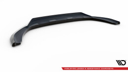 Cup Spoilerlippe Front Ansatz für Volvo XC60 R-Design Mk1 FL schwarz Hochglanz