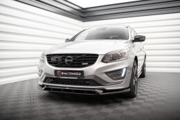 Cup Spoilerlippe Front Ansatz passend für Volvo XC60 R-Design Mk1 Facelift schwarz Hochglanz