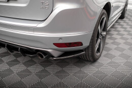 Heck Ansatz Flaps Diffusor passend für Volvo XC60 R-Design Mk1 Facelift schwarz Hochglanz