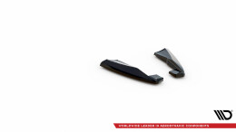 Heck Ansatz Flaps Diffusor passend für Volvo XC60 R-Design Mk1 Facelift schwarz Hochglanz