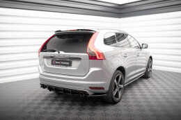 Street Pro Heckschürze Heck Ansatz Diffusor für Volvo XC60 R-Design Mk1 Facelift schwarz-rot