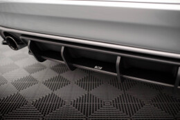 Street Pro Heckschürze Heck Ansatz Diffusor passend für Volvo XC60 R-Design Mk1 Facelift rot