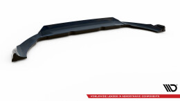 Cup Spoilerlippe Front Ansatz passend für Volvo XC60 R-Design Mk2 Facelift schwarz Hochglanz