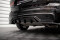 Mittlerer Cup Diffusor Heck Ansatz DTM Look für Volvo XC60 R-Design Mk2 Facelift schwarz Hochglanz