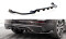 Mittlerer Cup Diffusor Heck Ansatz DTM Look passend für Volvo XC60 R-Design Mk2 Facelift schwarz Hochglanz