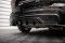 Mittlerer Cup Diffusor Heck Ansatz DTM Look passend für Volvo XC60 R-Design Mk2 Facelift schwarz Hochglanz