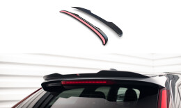 Heck Spoiler Aufsatz Abrisskante passend für Volvo V90 R-Design Mk2 schwarz Hochglanz