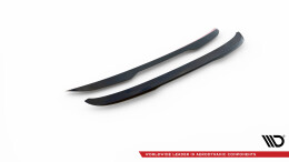 Heck Spoiler Aufsatz Abrisskante passend für Volvo V90 R-Design Mk2 schwarz Hochglanz
