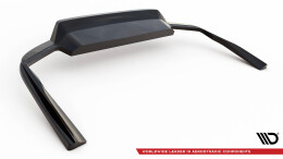 Mittlerer Cup Diffusor Heck Ansatz DTM Look passend für Volvo V90 / S90 R-Design Mk2 schwarz Hochglanz