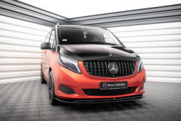 Cup Spoilerlippe Front Ansatz V.4 passend für Mercedes-Benz V-Klasse W447 schwarz Hochglanz