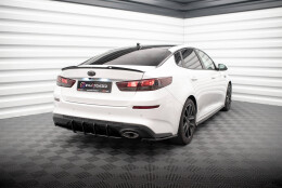 Street Pro Heckschürze Heck Ansatz Diffusor passend für Kia Optima Mk4 Facelift rot