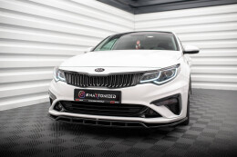 Cup Spoilerlippe Front Ansatz V.1 für Kia Optima Mk4 FL schwarz Hochglanz