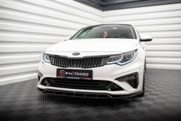 Cup Spoilerlippe Front Ansatz V.1 passend für Kia Optima Mk4 Facelift schwarz Hochglanz
