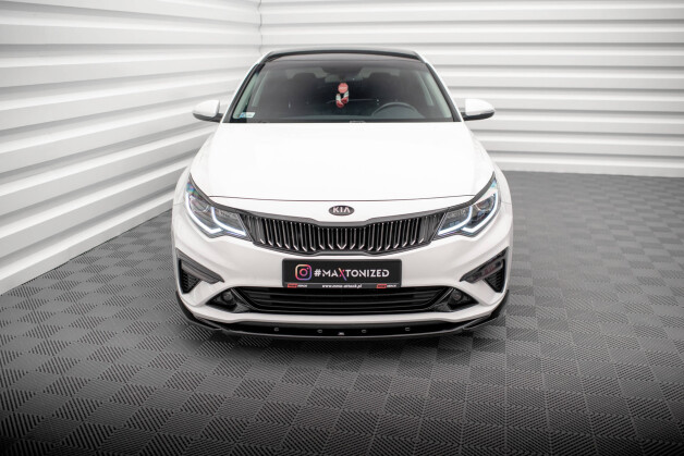 Cup Spoilerlippe Front Ansatz V.2 passend für Kia Optima Mk4 Facelift schwarz Hochglanz