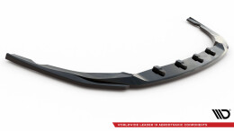 Cup Spoilerlippe Front Ansatz V.2 für Kia Optima Mk4 Facelift schwarz Hochglanz