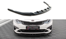 Cup Spoilerlippe Front Ansatz V.2 für Kia Optima Mk4 FL schwarz Hochglanz