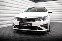 Cup Spoilerlippe Front Ansatz V.2 für Kia Optima Mk4 FL schwarz Hochglanz