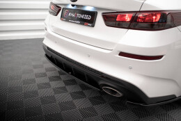 Heck Ansatz Flaps Diffusor V.1 passend für Kia Optima Mk4 Facelift schwarz Hochglanz