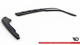 Heck Ansatz Flaps Diffusor V.1 passend für Kia Optima Mk4 Facelift schwarz Hochglanz