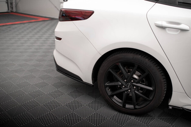 Heck Ansatz Flaps Diffusor V.2 passend für Kia Optima Mk4 Facelift schwarz Hochglanz