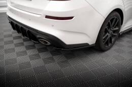 Heck Ansatz Flaps Diffusor V.2 für Kia Optima Mk4 FL schwarz Hochglanz