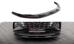 Cup Spoilerlippe Front Ansatz V.1 passend für Hyundai Tucson Mk4 schwarz Hochglanz